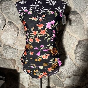 NWT Shade & Shore Strapless One Piece L